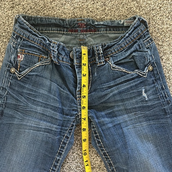 MEK boot cut jeans size 24 length is 34 - Picture 3 of 6